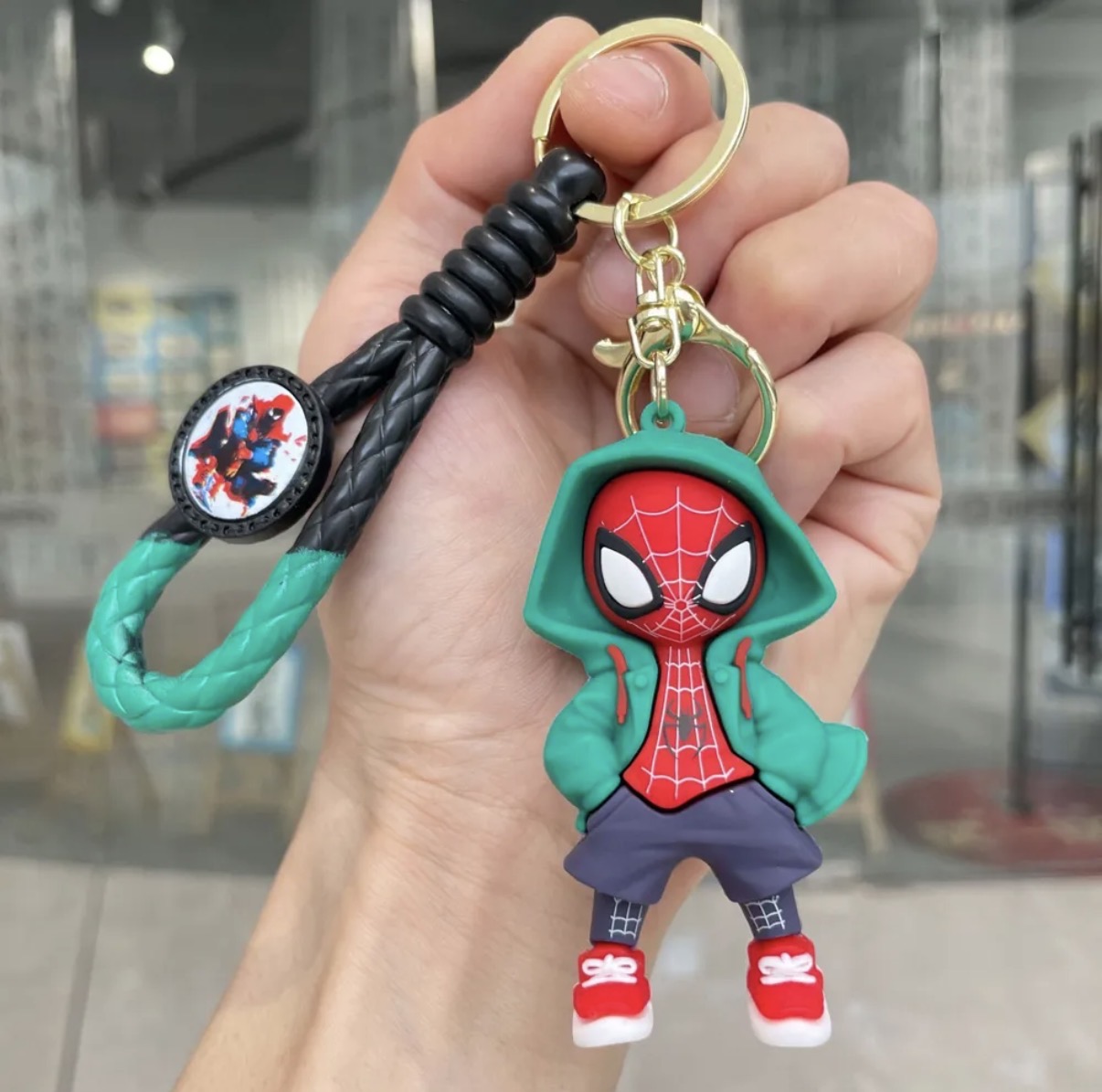 Spider-Man Hoodie Rubber Keychain