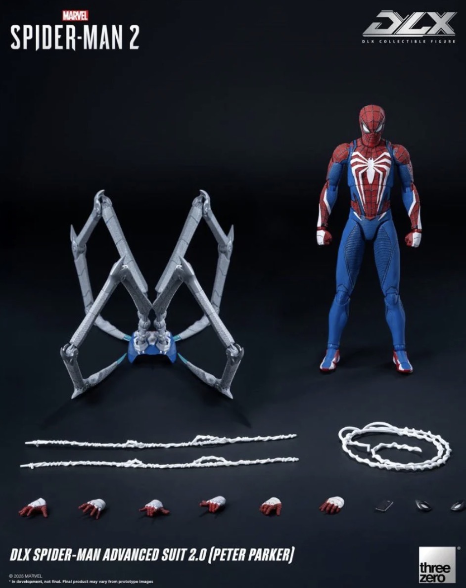 Threezero DLX Spider-Man Advanced Suit 2.0 (Peter Parker) — view 3 view
