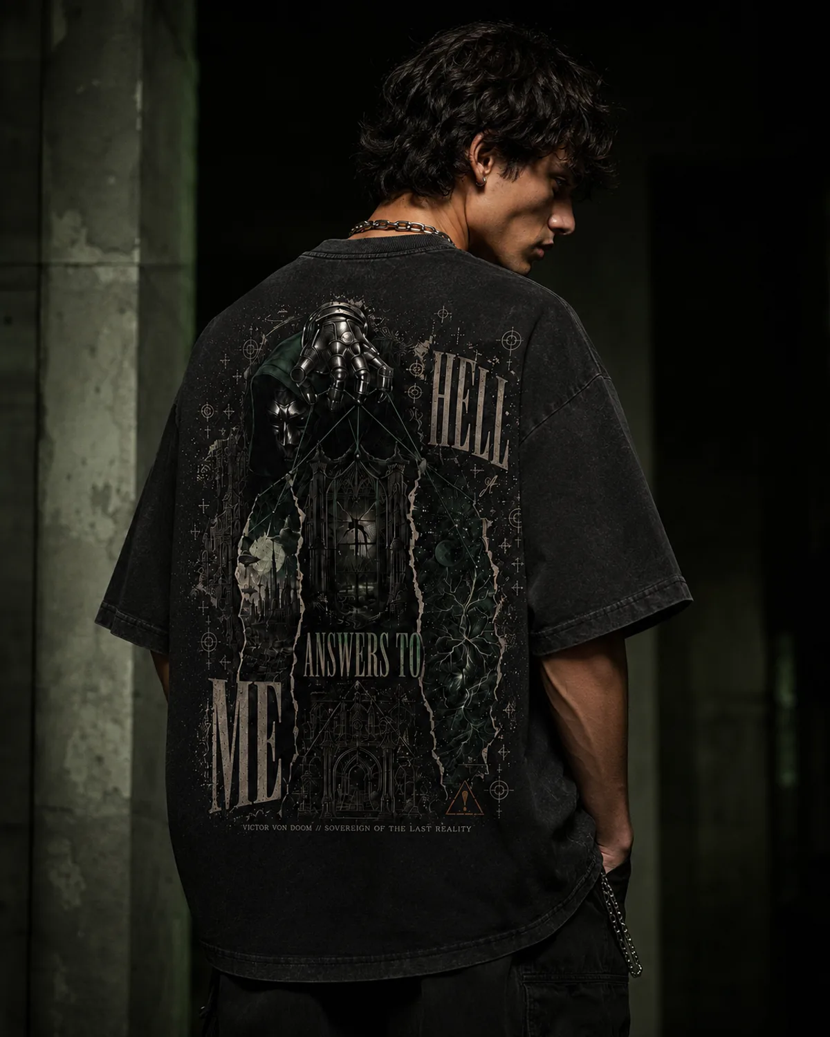 Doomsday Oversized T-Shirt — back view