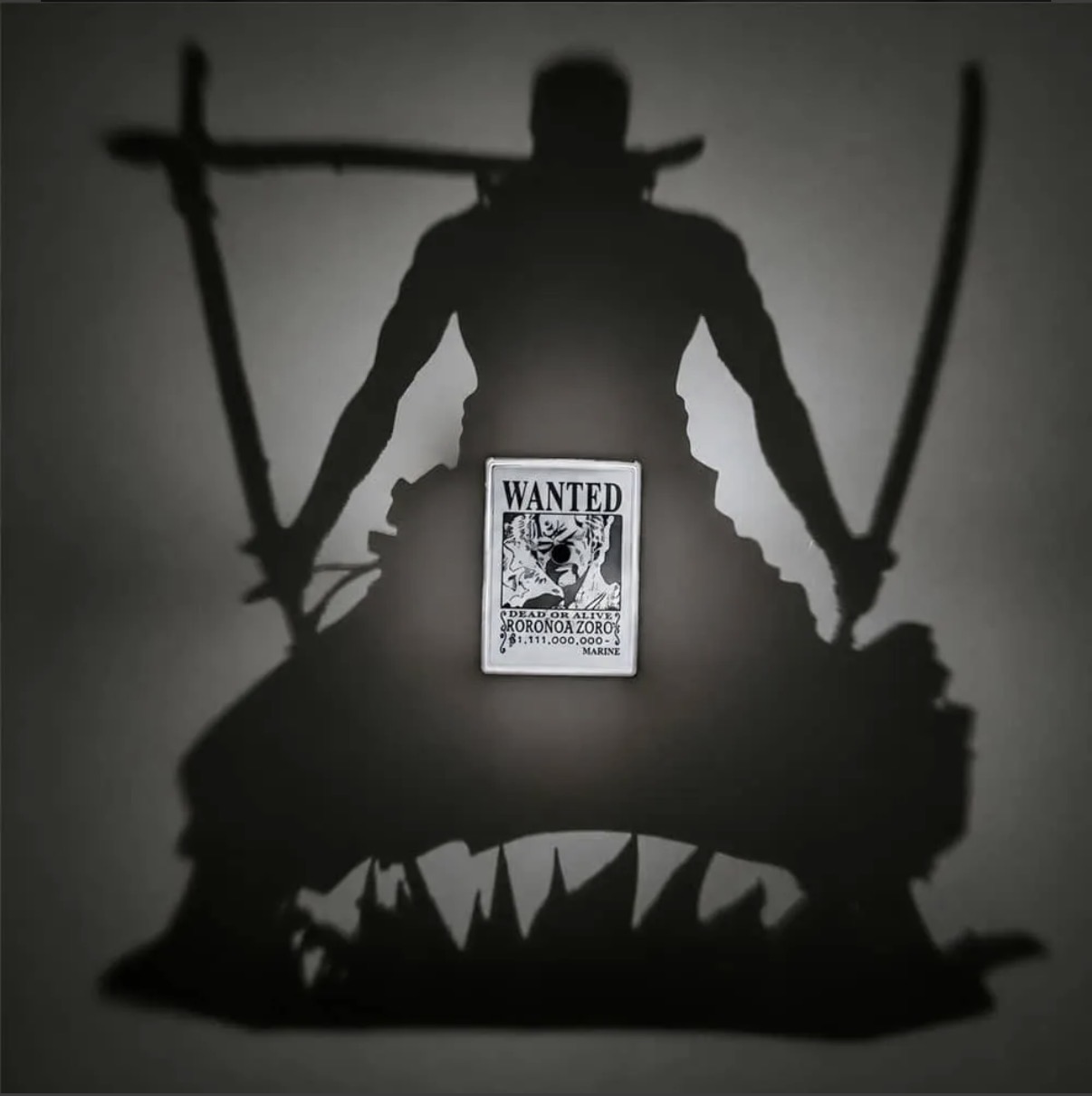 Zoro Wanted Shadow Lamp — view 2 view