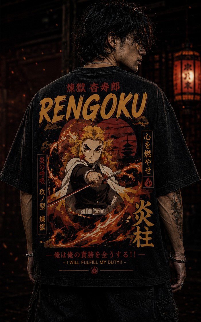 Kyojuro Rengoku apparel — back view