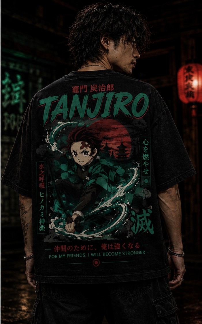 Tanjiro Kamado apparel — back view